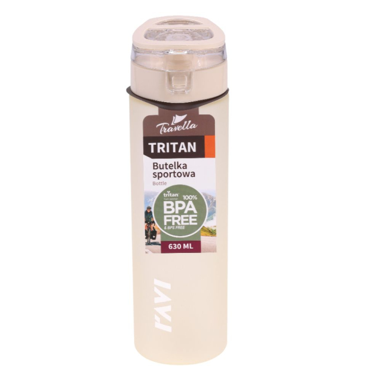 Butelka sportowa TRITAN 630ml kremowy RAVI